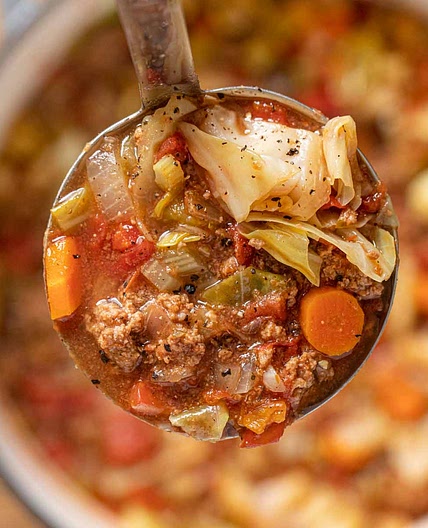 Ground Beef Cabbage Soup