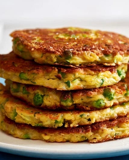 Courgette and Pea Fritters
