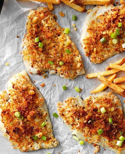 Air-Fryer Crumb-Topped Sole