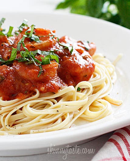 Linguini and Shrimp Fra Diavolo