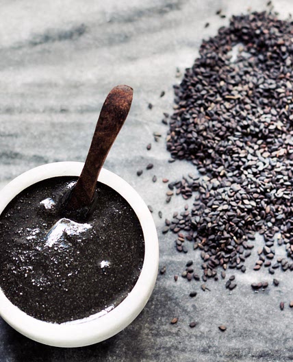 Homemade Chinese Sweet Black Sesame Dessert Soup