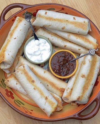 Cheesy Baked Bean and Rice Burritos