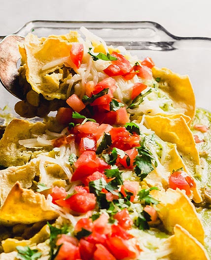 White Bean Green Chili Enchiladas