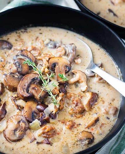 MUSHROOM, FENNEL, AND ITALIAN SAUSAGE SOUP