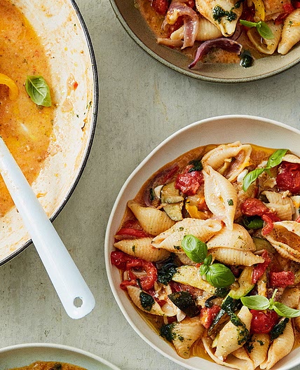 All-in-one veggie pasta