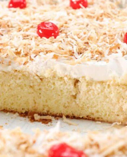 Coquito Tres Leches Cake