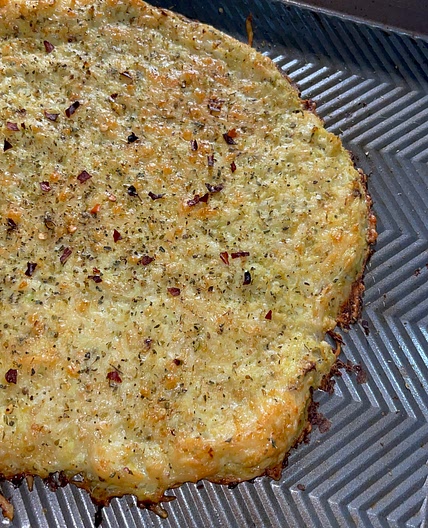 3 Ingredient Cauliflower Crust
