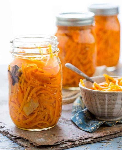 Ginger Pickled Carrots