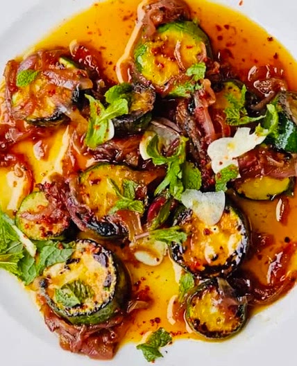 Zucchini in a Sweet & Spicy Sauce.