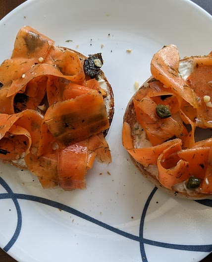 Vegan smoked salmon