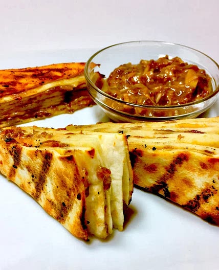 Cream Cheese Garlic Tortilla Stack