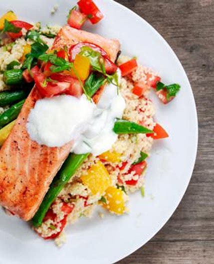 salmon & cous cous