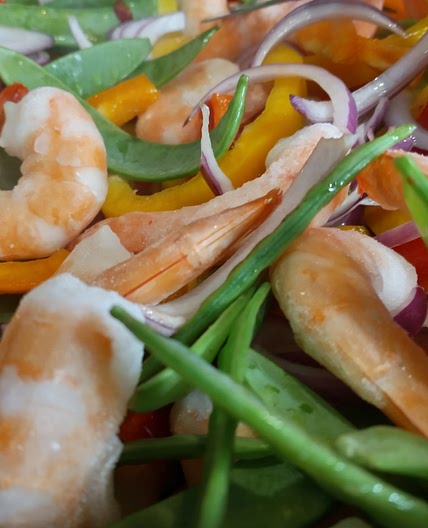 Sweet Chili Shrimp Stir Fry and Freezer Meal
