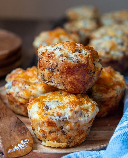 Sausage Muffins with Cheese