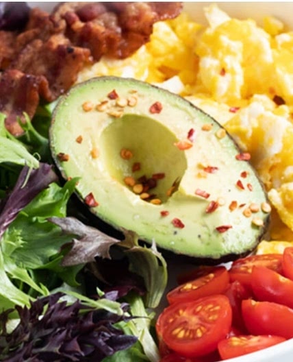 Bacon & Avocado Breakfast Salad