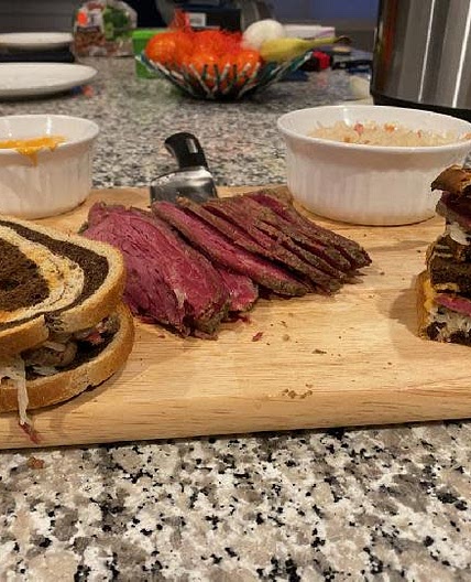 Corned Beef Brisket Reuben Sandwich