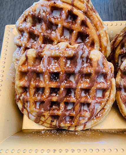 Auntie’s Stuffed Breakfast Waffles