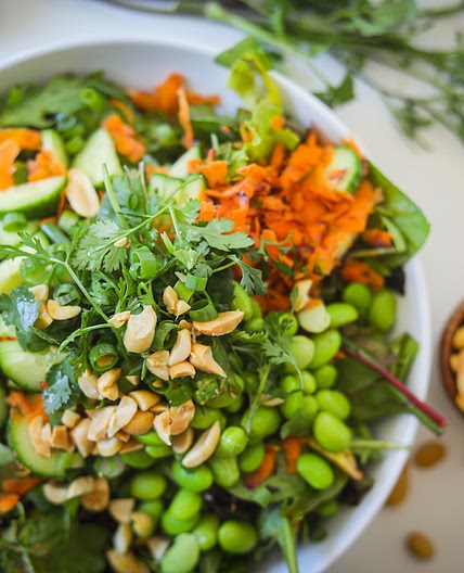 Thai Peanut Salad - High Carb Hannah