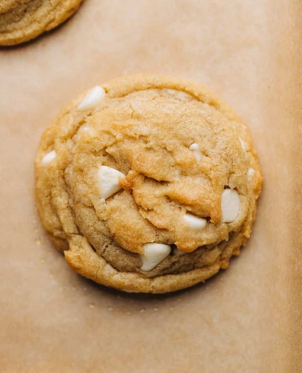 Brown Butter Banana White Chocolate Chip Cookies