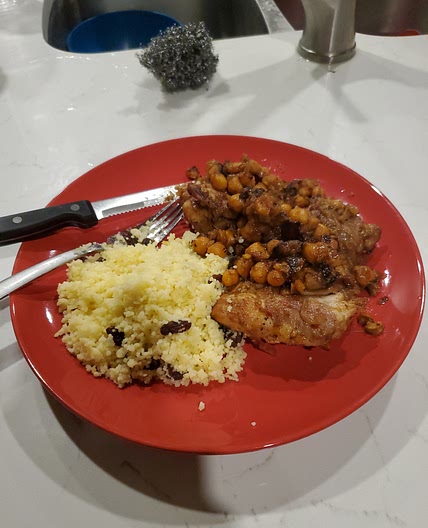 Chicken and Chickpea Tagine with Couscous
