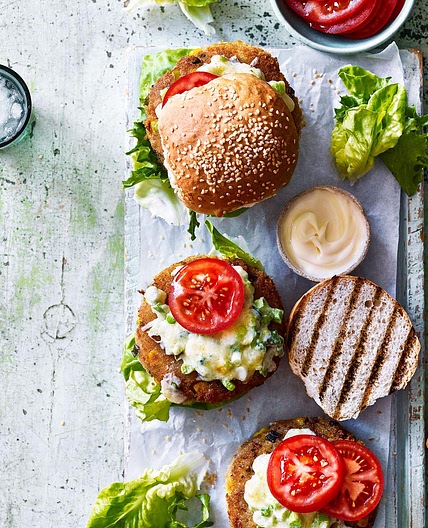 Tuna melt burgers