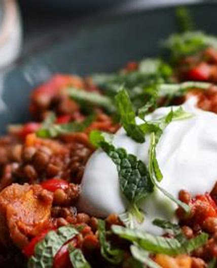 Eggplant & Lentil Apricot Curry