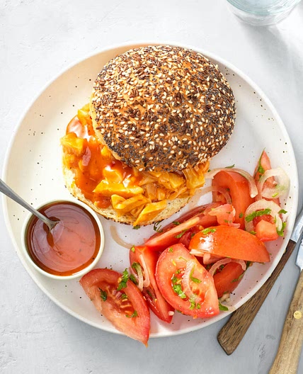Crisp - Pulled jackfruit op briochebollen