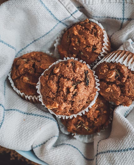 Zucchini Oat Muffins