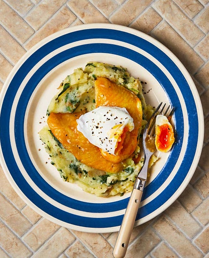 G - Smoked Fish & Poached Egg With Cheesy Mash