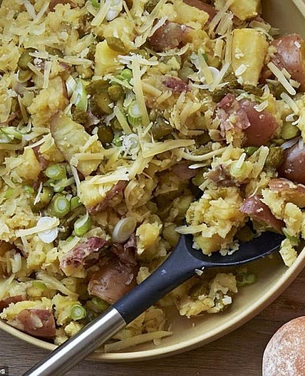 Gordon Ramsay's Crushed Potatoes with Spring Onions and Cheese