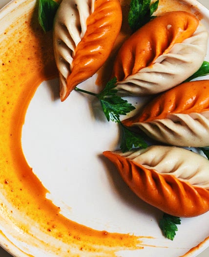 Sweet Potato, Pork, and Chili Crisp Dumplings
