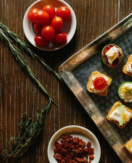 Summer Ricotta Toasts
