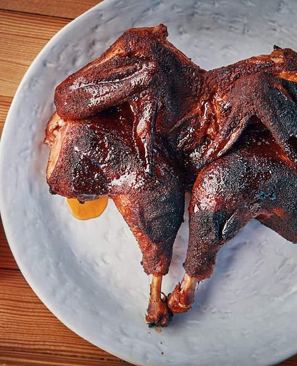 Spatchcock Chicken with Mike's Hot Honey Extra Hot