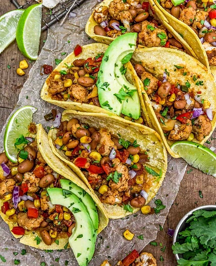 Cauliflower Fiesta Tacos - Monkey and Me Kitchen Adventures