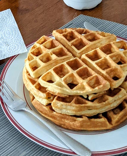 Weekend Fluff Waffles