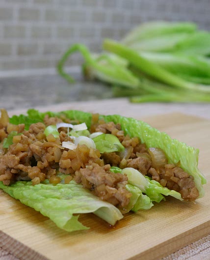 Asian Lettuce Chicken Wraps