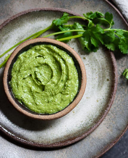Creamy Cilantro Chutney / Avocado Chutney