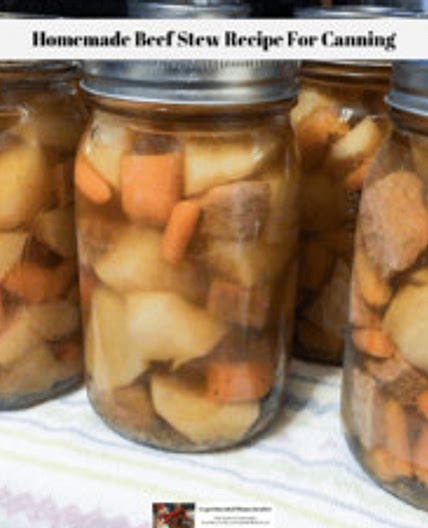 Homemade Beef Stew Recipe For Canning