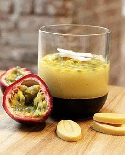 PASSION FRUIT & COCONUT PANNA COTTA