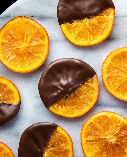 CHOCOLATE DIPPED CANDIED ORANGES