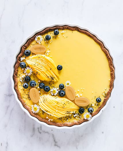 PASSION FRUIT AND MANGO TART