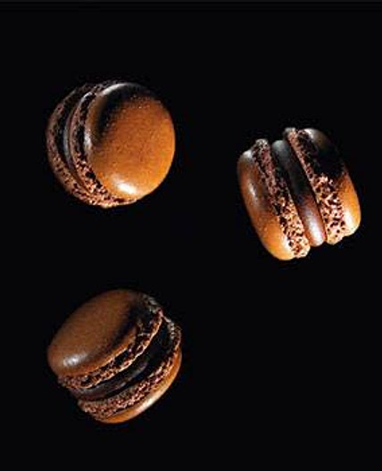 DARK CHOCOLATE MACARONS