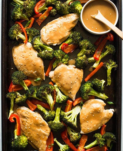 Chicken & Vegetables on Sheet Pan
