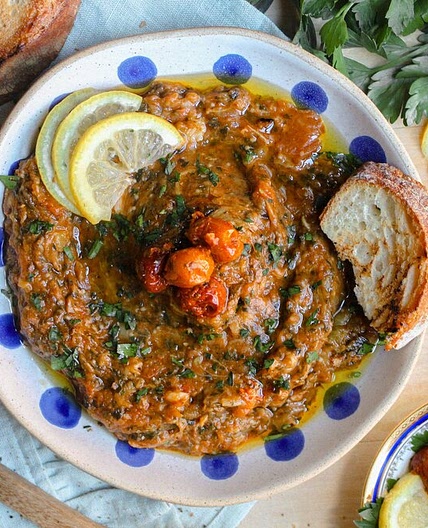 Zaalouk: Tomato-Eggplant Dip