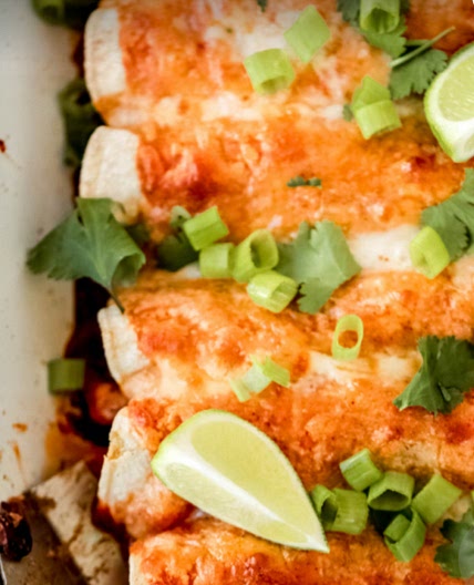 FIRE ROASTED CHICKEN ENCHILADAS
