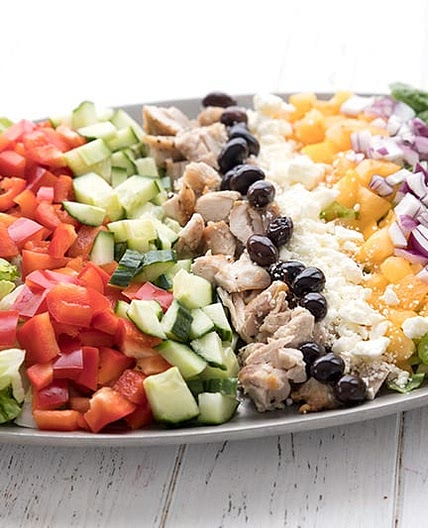 Chopped Greek Chicken Salad