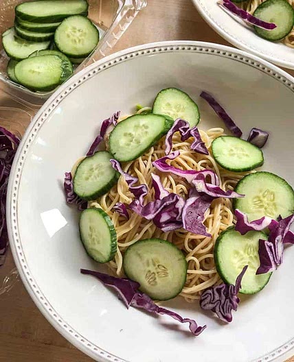 Cold Veggie Noodle Salad