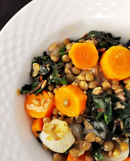Carrot, Lentil & Kale Salad