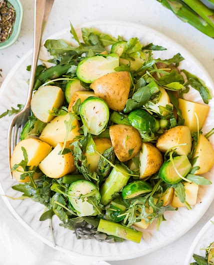 Arugula, Potato, & Asparagus Salad