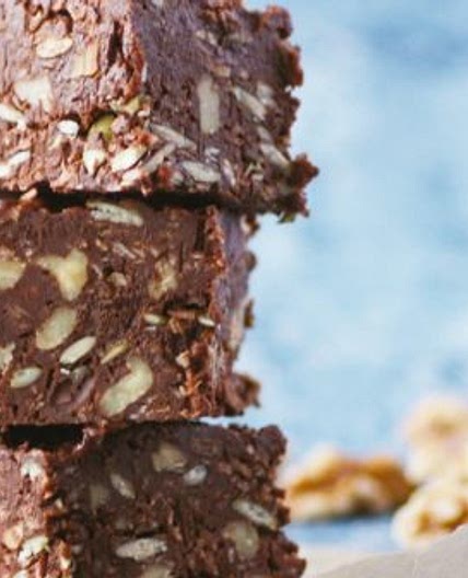 No Bake Chocolate Almond Butter Squares